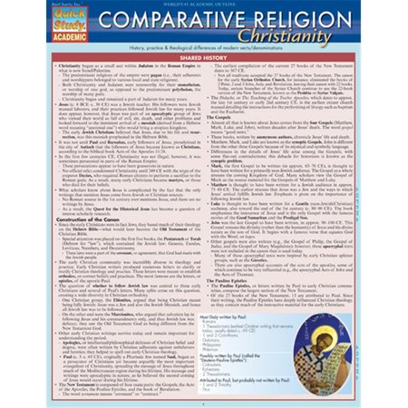 BARCHARTS Comparative Religion - Christianity Quickstudy Easel 9781423216391